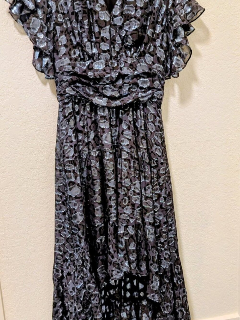 ba&sh Grace Metallic High/Low dress - Picture 2 of 5